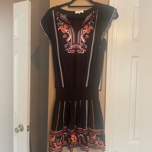 Parker embroidered mini dress